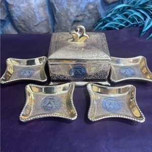 Le Mieux 24kt gold and Platinum cigarette set